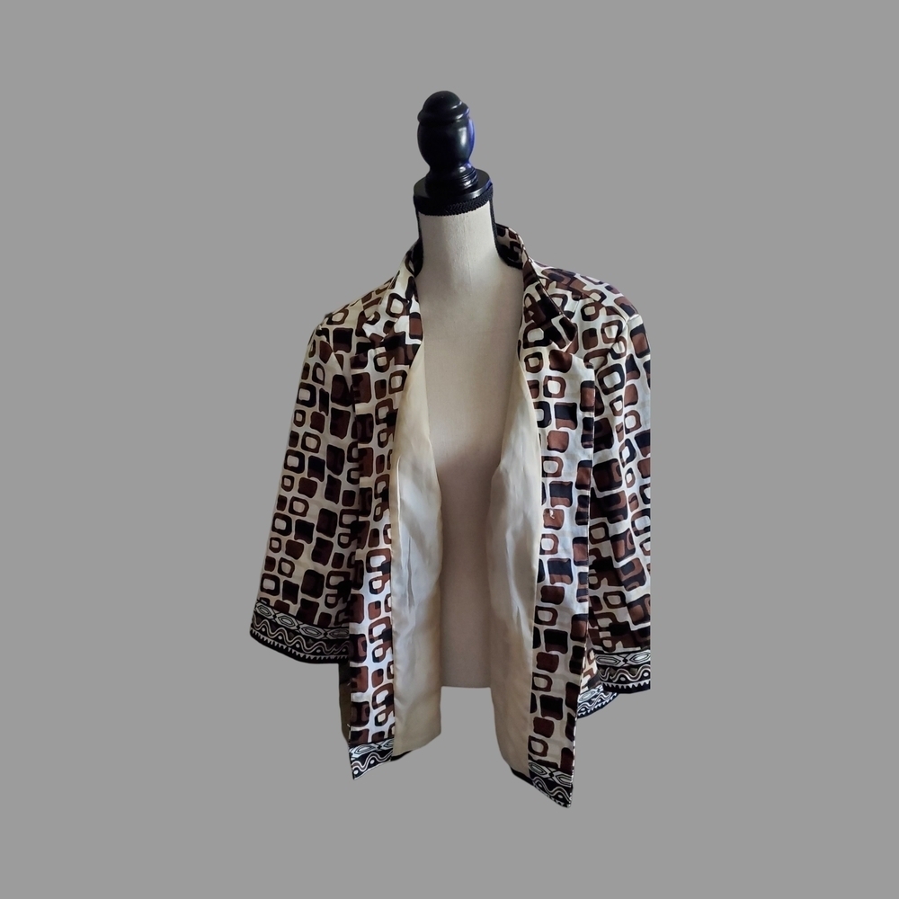 Going Back 2 The Office? Go Back In Style with this Geometric Patterned Jacket